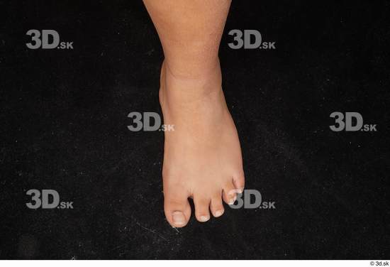 Foot Man White Nude Overweight Studio photo references