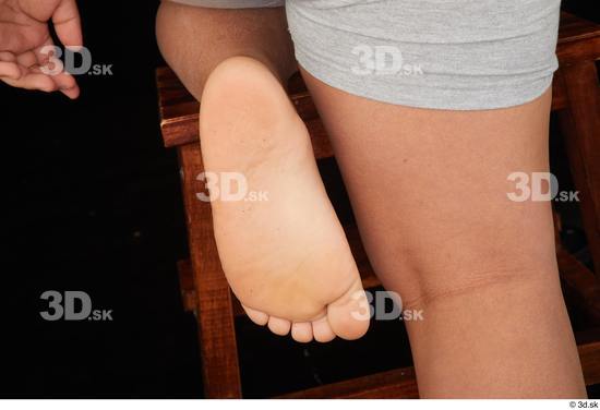 Foot Man White Nude Overweight Studio photo references