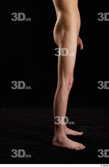 Calf Man White Nude Slim Studio photo references