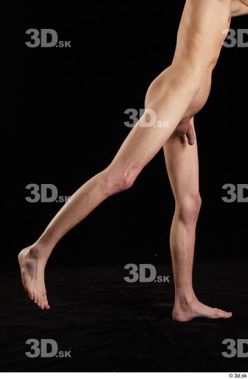 Leg Man White Nude Slim Studio photo references