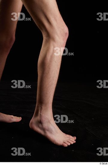 Calf Man White Nude Slim Studio photo references