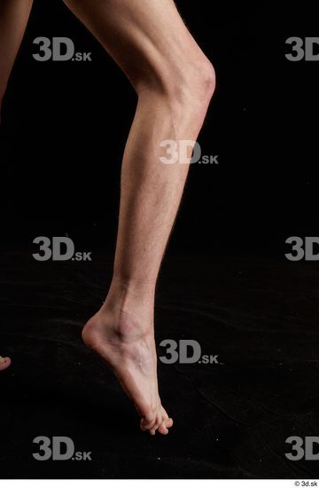 Calf Man White Nude Slim Studio photo references