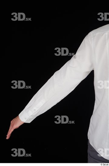 Arm Upper Body Man White Shirt Slim Studio photo references