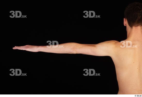 Arm Man White Nude Slim Studio photo references