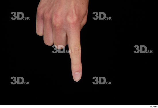 Fingers Man White Slim Studio photo references