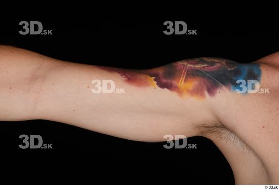 Arm Man White Nude Slim Studio photo references