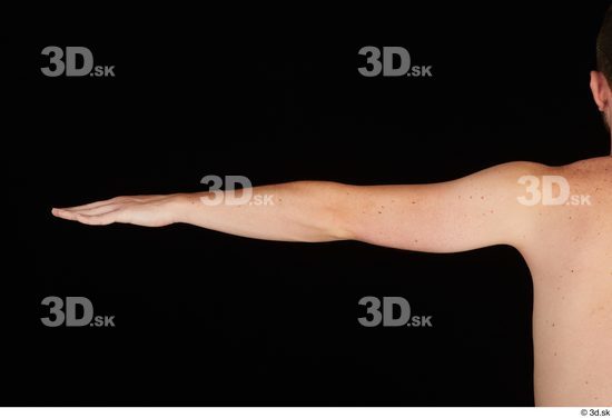 Arm Man White Nude Slim Studio photo references