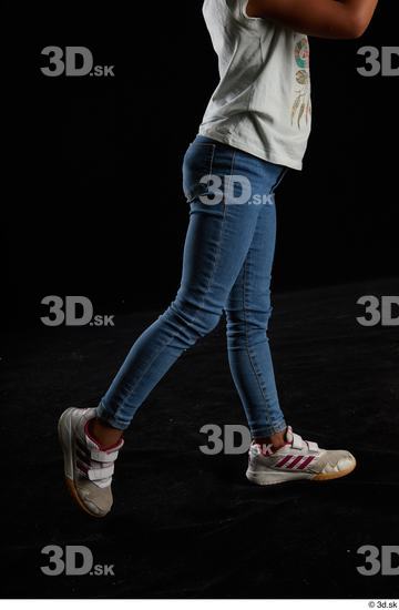 Leg Woman Casual Jeans Slim Studio photo references