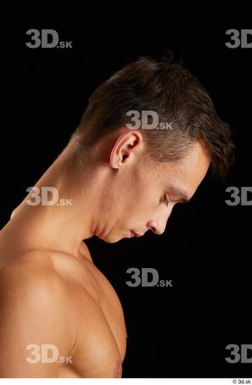 Man White Slim Male Studio Poses