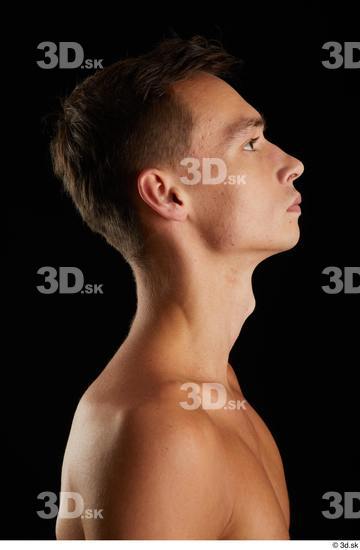 Man White Slim Male Studio Poses