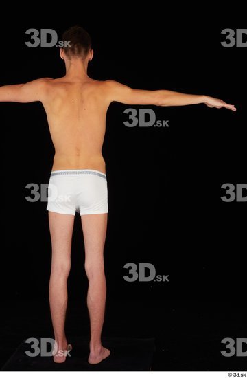 Whole Body Man T poses Underwear Slim Standing Studio photo references