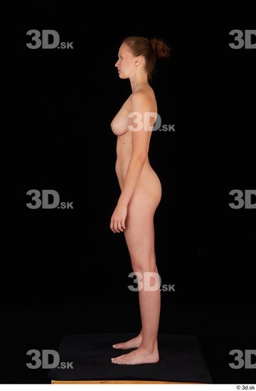 Woman White Slim Female Studio Poses