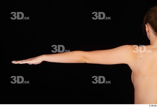 Woman White Slim Female Studio Poses