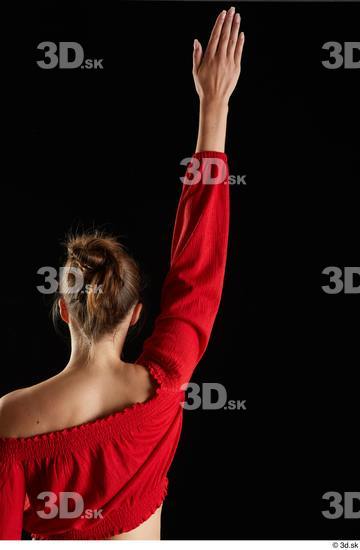 Woman White Slim Female Studio Poses