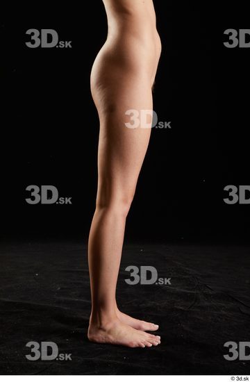 Woman White Slim Female Studio Poses