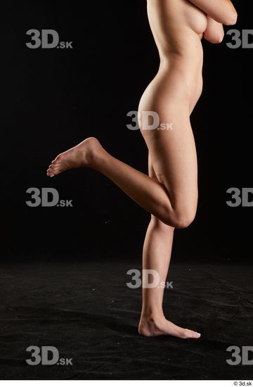 Woman White Slim Female Studio Poses