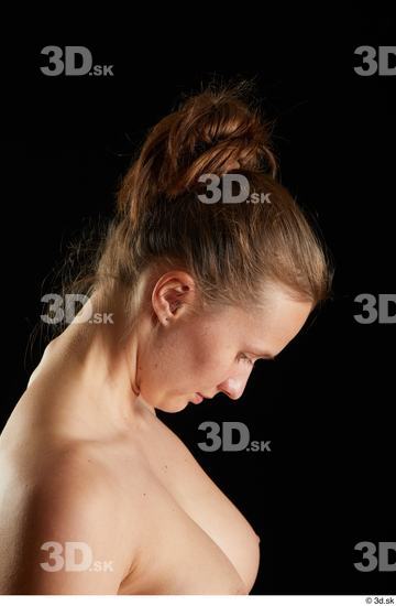 Woman White Slim Female Studio Poses