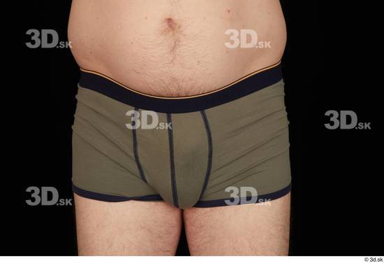 Hips Man White Underwear Chubby Studio photo references