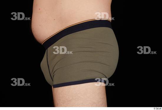 Hips Man White Underwear Chubby Studio photo references