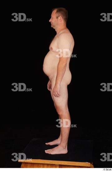 Whole Body Man White Nude Chubby Standing Studio photo references