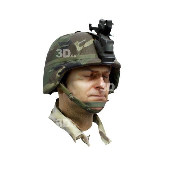 Army Uniform 3D Scan of Head
