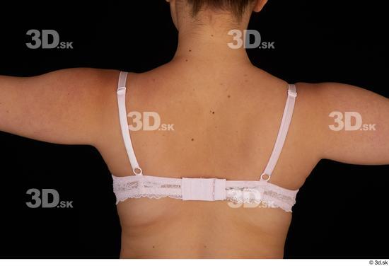 Serina Gomez back chest lingerie pink bra  jpg