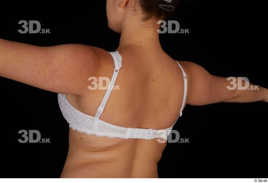 Serina Gomez back chest lingerie underwear white bra  jpg