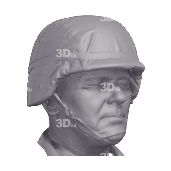 Head Man Army 3D Artec Heads