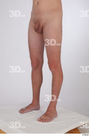 Leg Man White Nude Slim Studio photo references