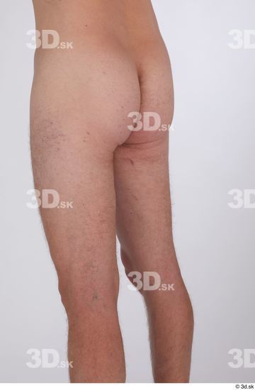 Thigh Bottom Man White Nude Slim Studio photo references