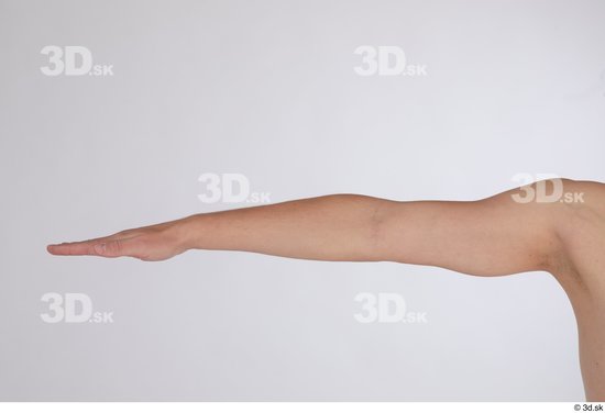 Arm Man White Nude Slim Studio photo references