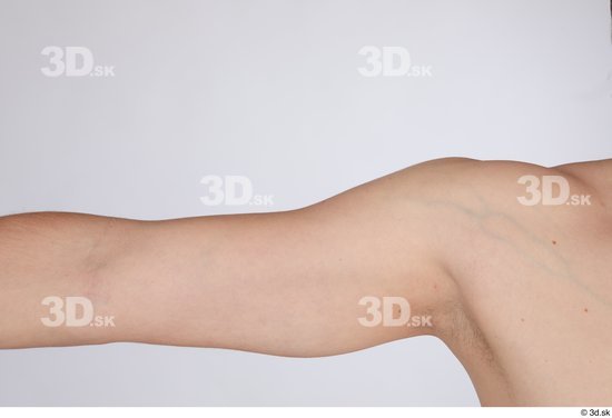 Arm Man White Nude Slim Studio photo references