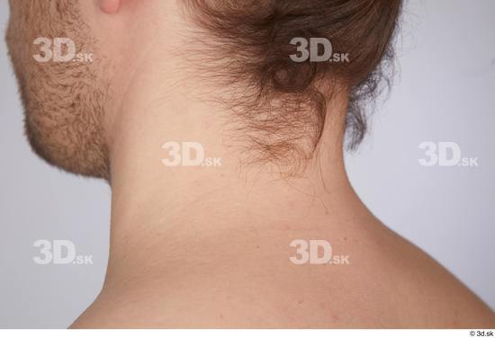 Neck Man White Nude Slim Studio photo references