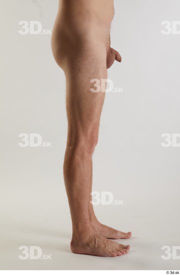 Leg Man White Nude Slim Studio photo references