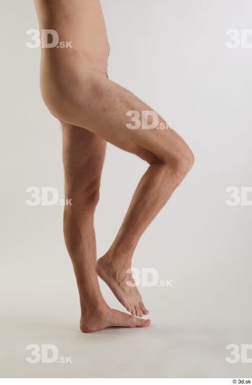 Leg Man White Nude Slim Studio photo references