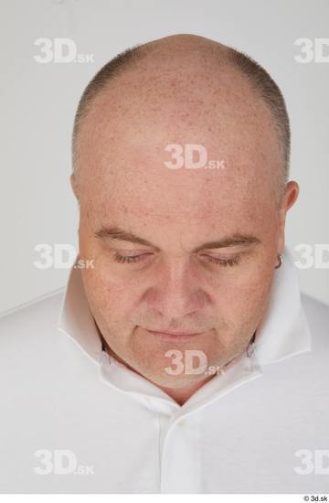 Head Man White Sports Overweight Bald Street photo references