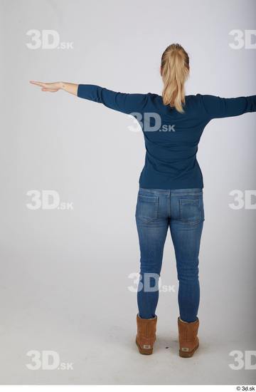 Whole Body Woman T poses Casual Slim Standing Street photo references