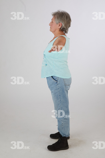 and more Whole Body Woman T poses White Casual Chubby Standing Street photo references
