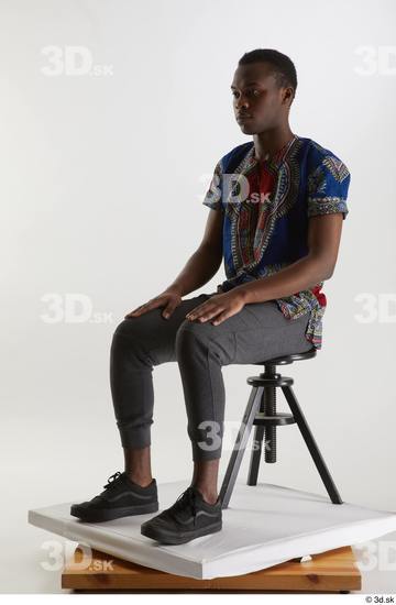 Man Black Slim Male Studio Poses