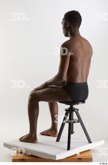 Man Black Slim Male Studio Poses