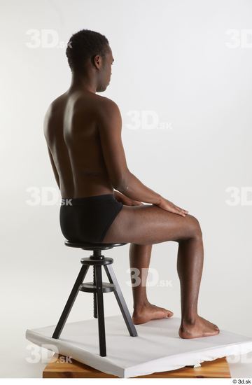 Man Black Slim Male Studio Poses