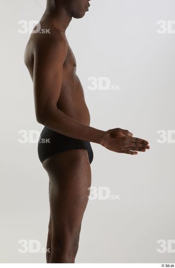 Man Black Slim Male Studio Poses