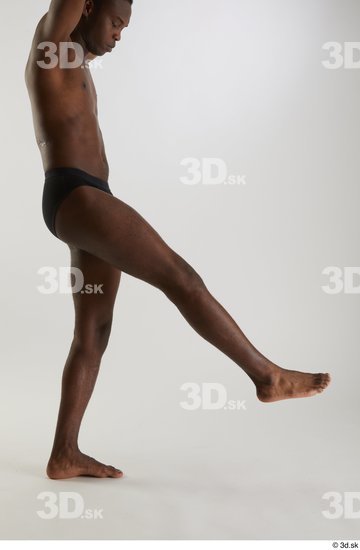 Man Black Slim Male Studio Poses