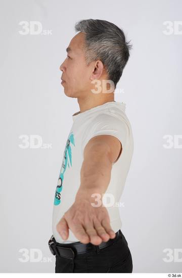 Upper Body Man Asian Casual Slim Street photo references