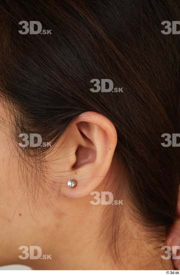 Ear Woman Asian Casual Slim Street photo references