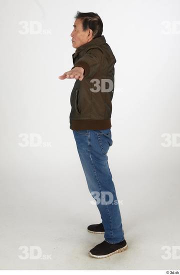 Whole Body Man T poses Asian Casual Slim Standing Street photo references