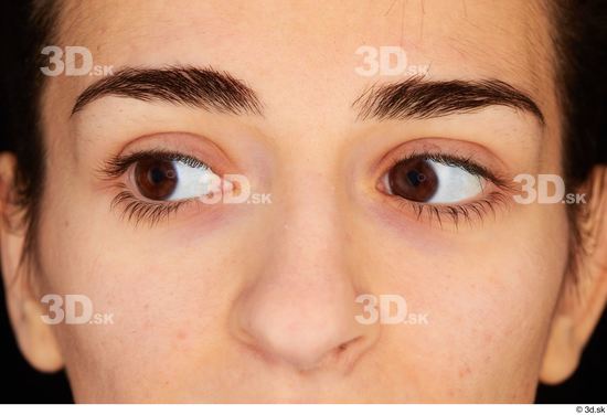 Eye Woman White Slim Studio photo references