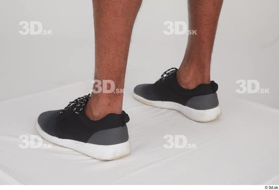 Foot Man Black Shoes Slim Studio photo references