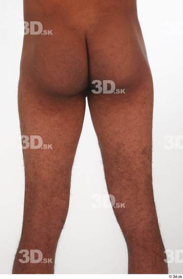 Thigh Bottom Man Black Nude Slim Studio photo references