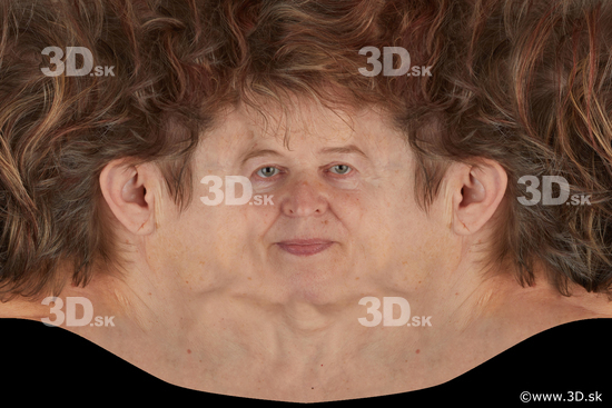 Woman head premade texture